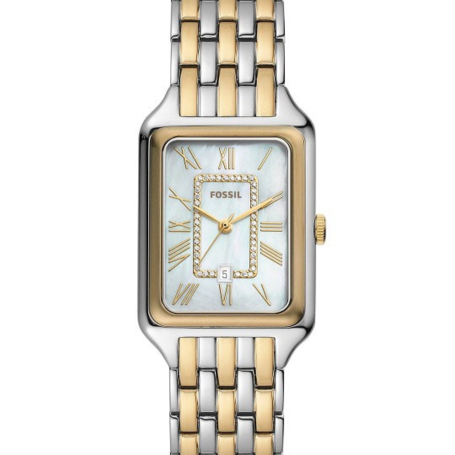 Fossil Women Rectangular Dial Water Resistance Analogue Watch ES5305
