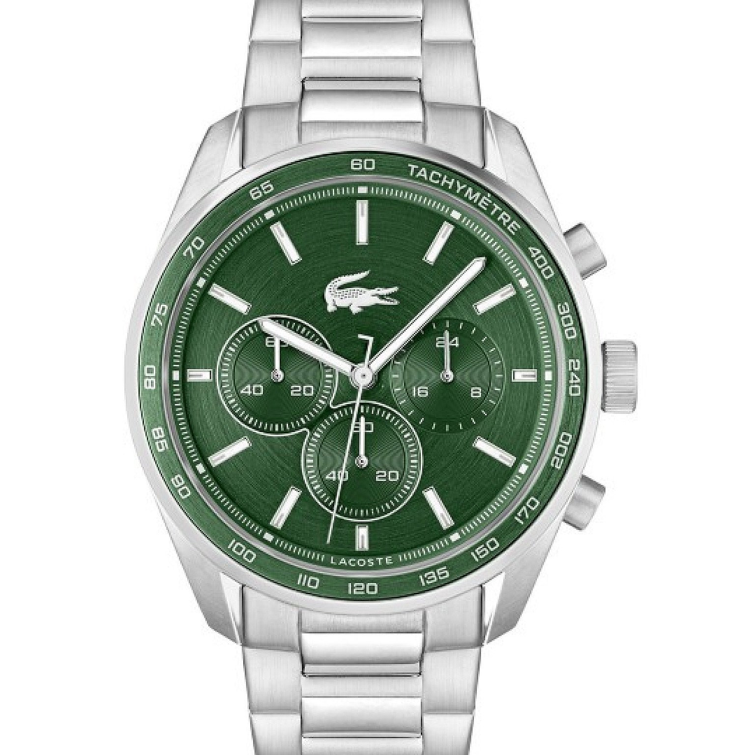 Lacoste Men Boston Bracelet Style Analogue Chronograph Watch 2011346-Green